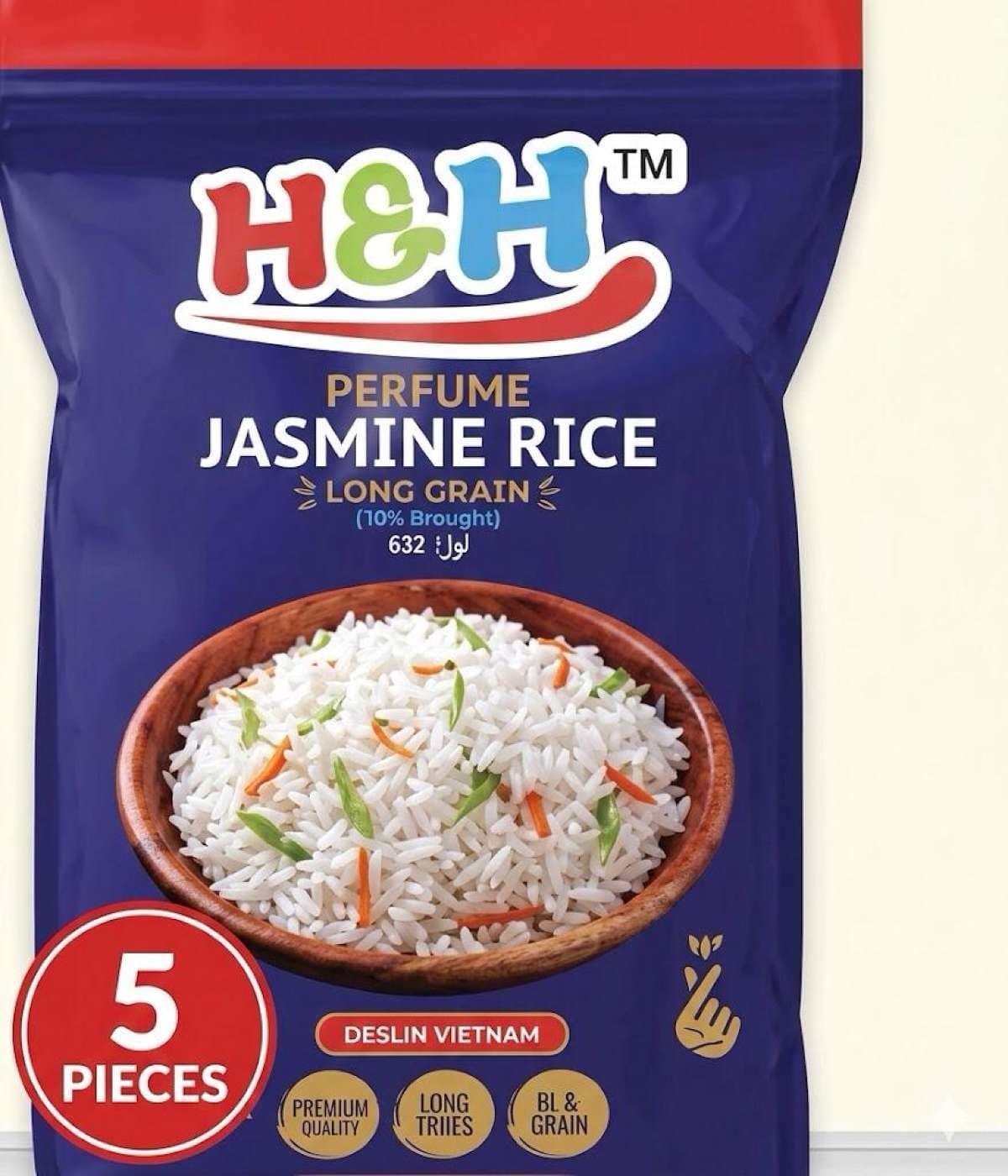 H&H Jasmine Rice 5x5kg