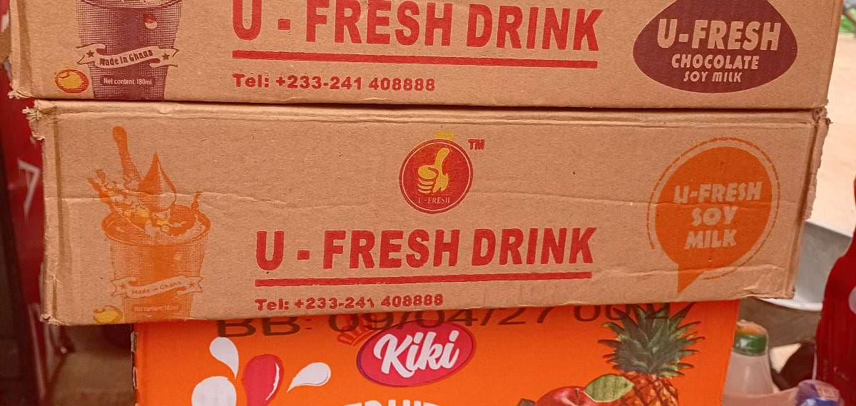 U-fresh soy milk cup drink